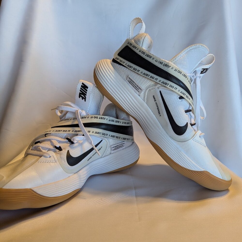Nike React HyperSet Volleyball Basketball Shoes - White/Gum Light